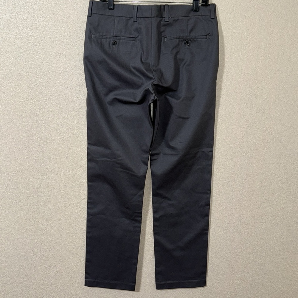 Broletto Men’s Gray Khaki Pants 32x32 Casual Dress Trousers Classic Fit - Picture 3 of 6
